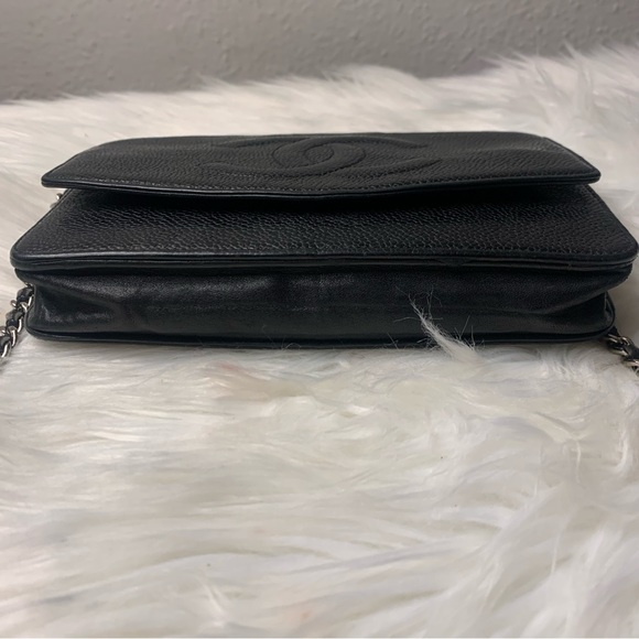 Chanel Black Caviar Timeless Wallet on Chain - Picture 4 of 15